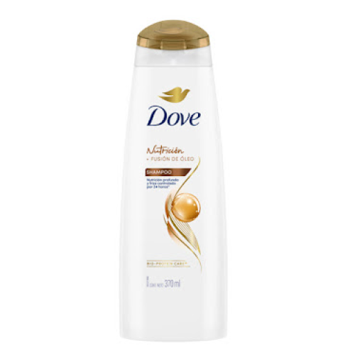 dove shampoo oleo nutrición frasco x 370 ml
