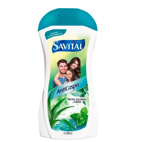 savital shampoo anti-caspa menta/eucalipto x 510 ml