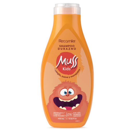 Muss Kids shampoo durazno sin sal Frasco X 400 Ml 