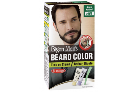 Bigen Men´s Beard Color Tinte en crema barba y bigote # 102 Negro Natural Caja X 1 Unidad 