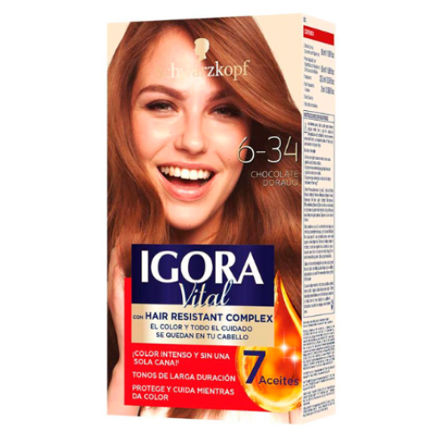 igora vital kit 6-34 chocolate dorado x 2 tubos