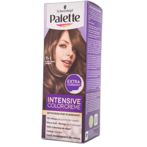 palette color creme semi kit 7-1 rubio medio cenizo