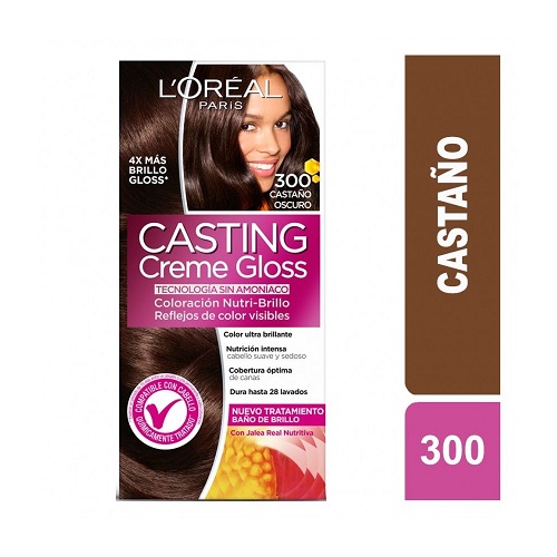 L´oreal Casting Creme Gloss 300 Castaño Oscuro Caja X 1 Unidad 