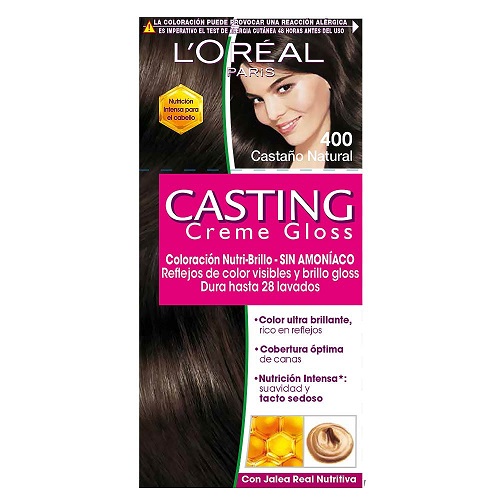 L´oreal Casting Creme Gloss 400 Castaño natural Caja X 1 Unidad 