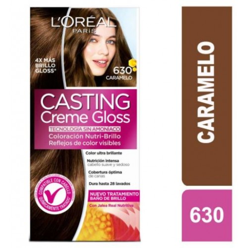 L´oreal Casting Creme Gloss 630 Caramelo Caja X 1 Unidad 