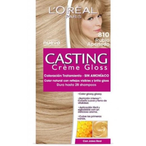 L´oreal Casting Creme Gloss 810 Rubio Aperlado Caja X 1 Unidad 