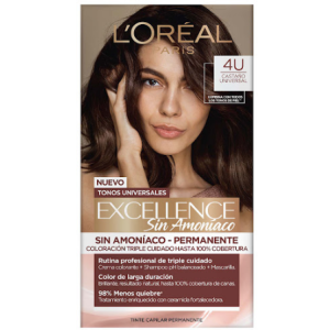 excellence sin amoníaco kit # 4u castaño