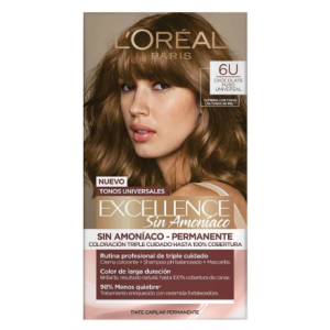 excellence sin amoníaco kit # 6u chocolate puro universal