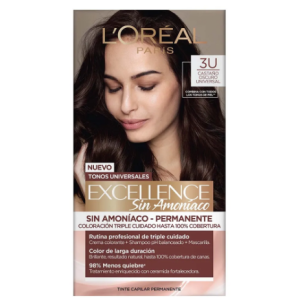 excellence sin amoníaco kit # 3u castaño oscuro universal