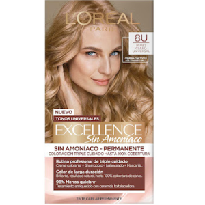 excellence sin amoníaco kit # 8u rubio claro universal