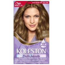 Koleston Brillo infinito Kit rubio cenizo mediano # 71 Caja x 1 Unidad