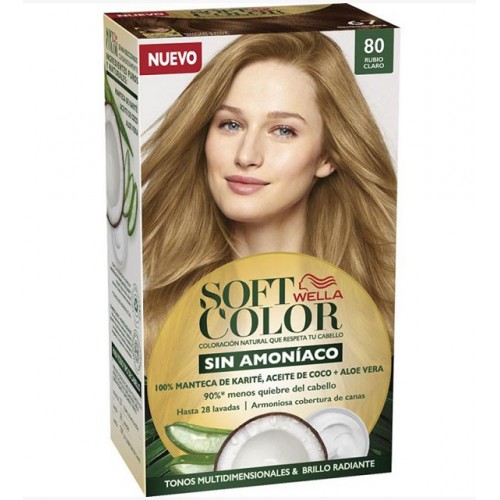 Soft Color Coloración natural sin amoniaco # 80 Kit X 1 Unidad 