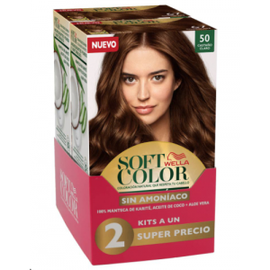 Soft Color Coloración natural sin amoniaco # 50 Kit X 2 Unidades 