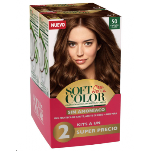 Soft Color Coloración natural sin amoniaco # 50 Kit X 2 Unidades 