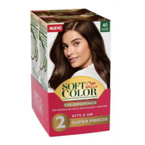Soft Color Coloración natural sin amoniaco # 40 Kit X 2 Unidades 