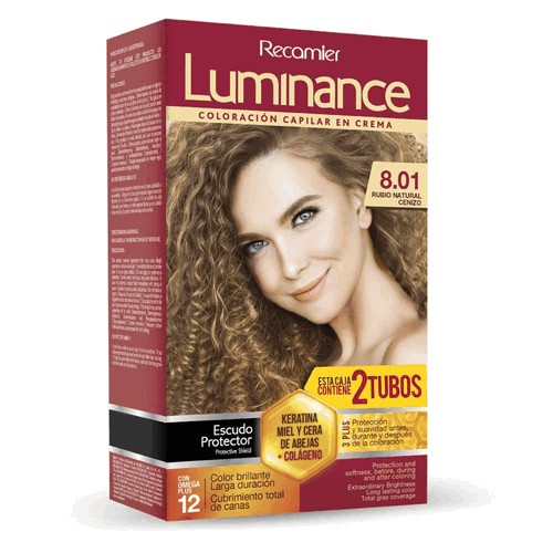 Luminance Coloración en crema Rubio Natural Cenizo 8.01  X 60 Gramos