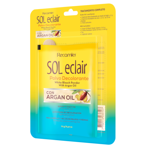 Sol eclair Polvo decolorante con aceite de argán Sobre X 12 Gramos  