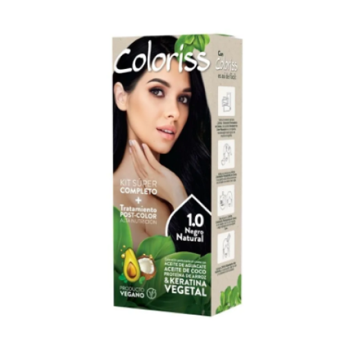 coloriss kit 1.0 negro natural x 50 gr