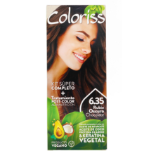 coloriss kit 6.35 rubio oscuro chocolate x 30 gr