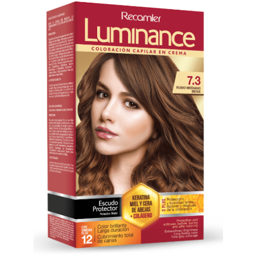 luminance kit 7.3 rubio mediano beige x 60ml