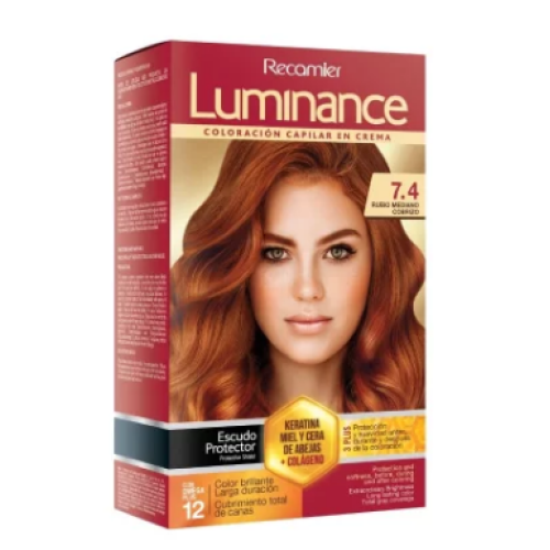 luminance kit 7.4 rubio mediano cobrizo doble tubo x 60 gr