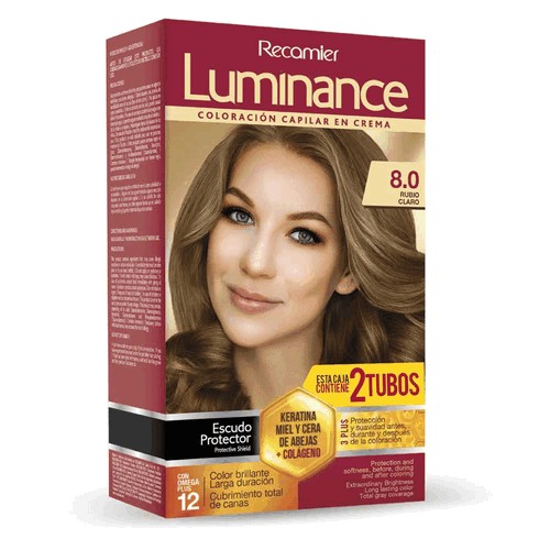 Luminance Coloración en crema Rubio Claro 8.0 Caja X 60 Gramos