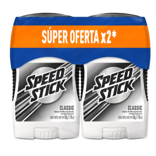 speed stick classic pack x 2 unidades