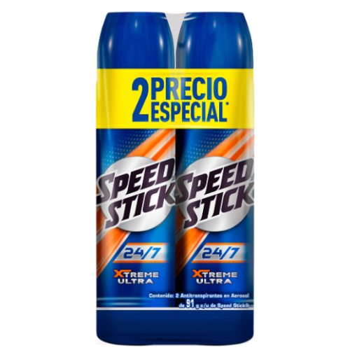 speed stick spray xtreme ultra24-7 x 2un