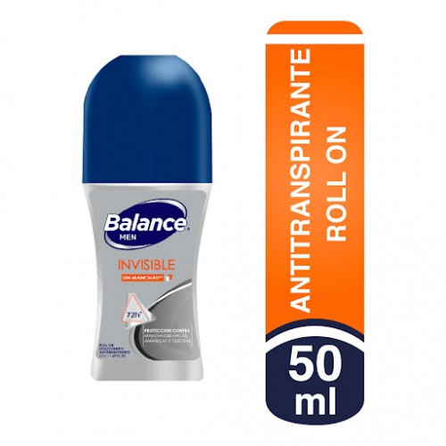 Desodorante Balance Men Invisible Roll-on Frasco X 50 Ml 