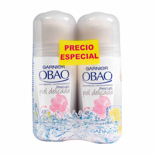 Obao Desodorante Roll-on Piel Delicada Oferta 2 Unidades X 65 Gr c/u