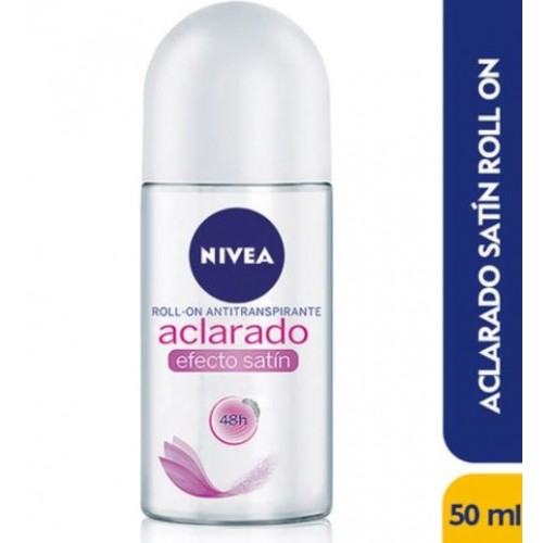 Nivea Antitranspirante Roll-on Aclarado Efecto satín Frasco X 50 Ml 