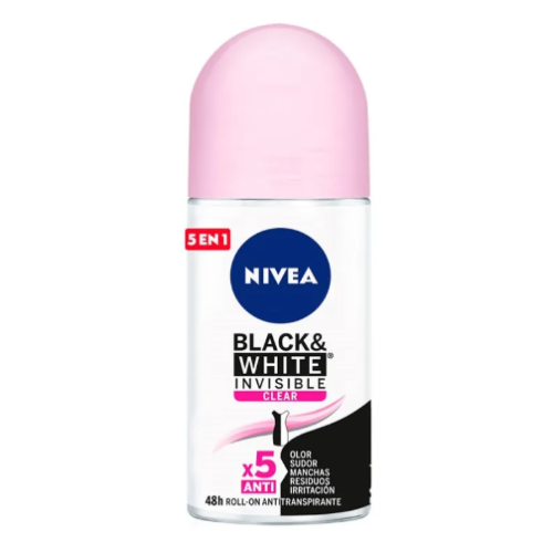 Nivea Desodorante Women Roll-On B&W Clear Pote X 50 Ml