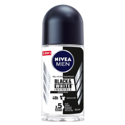 Nivea Desodorante Men Roll-On B&W Pote X 50 Ml