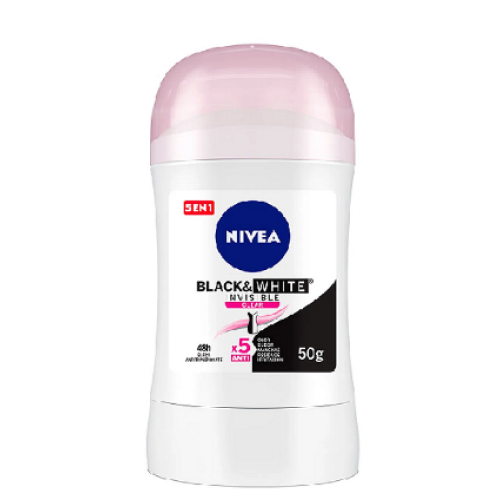 nivea desodorante black and white barra x 50 gr