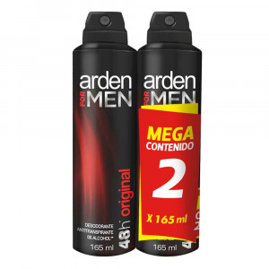 Arden For Men Desodorante Aerosol Original Oferta 2 Latas X 165 ML c/u