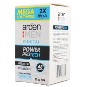 Arden for Men clinical Power protech Desodorante Oferta 2 Frascos X 80 Gramos  