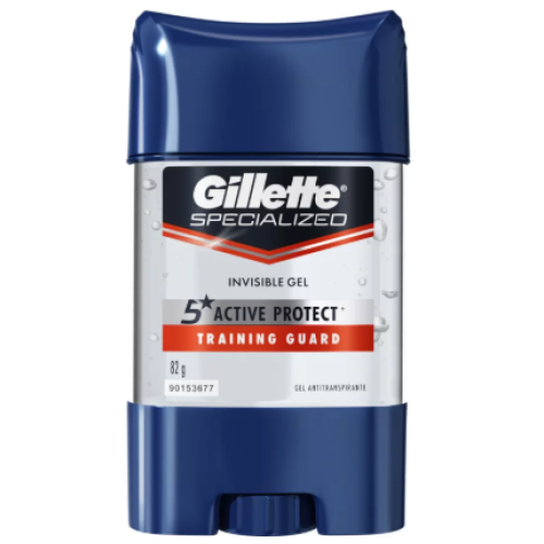 Gillette desodorante gel training guard x 82 gramos