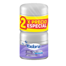 Yodora Desodorante de Mujer Derma-control Crema Oferta 2 Frascos X 100 Gramos 