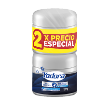 Yodora Desodorante de Hombre Total control Crema Oferta 2 Potes X 100 Gramos 