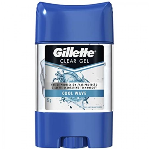 Gillette Clear gel Desodorante Cool Wave Frasco X 82 Gramos 