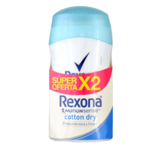 Rexona desodorante stick Cotton Oferta 2 Barras X 50 Gramos