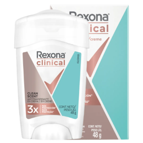 Rexona Clinical Clean Scent Antitraspirante Frasco X 48 Gramos 