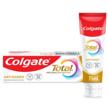 colgate crema dental total antisarro x 75ml