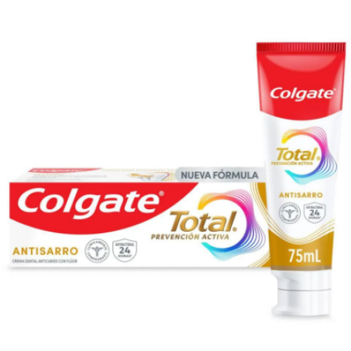 colgate crema dental total antisarro x 75ml