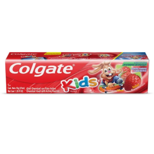 colgate crema dental kids con fluor fresa x 50 gr