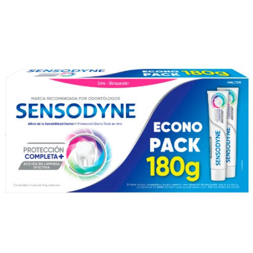 sensodyne protección completa x 2 tubos