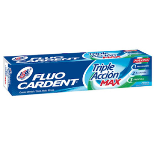 Fluo Cardent Crema Triple Accion Max X 50 Mililitros