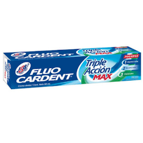 Fluo Cardent Crema Triple Accion Max X 50 Mililitros