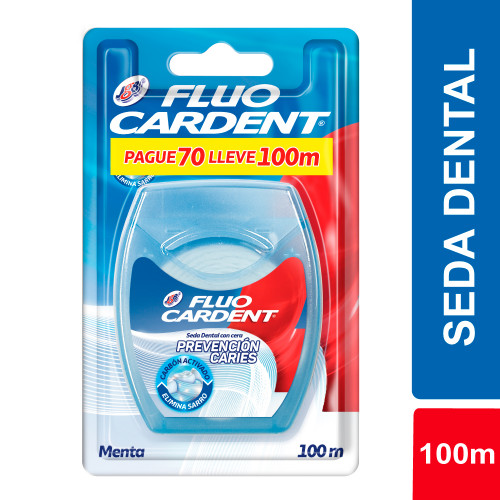 Seda Dental Fluocardent Prevención Caries Caja X 100 MT