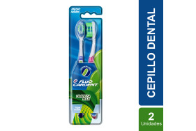 Cepillos Fluocardent Limpieza Max Medio Pack X 2 Unidades 